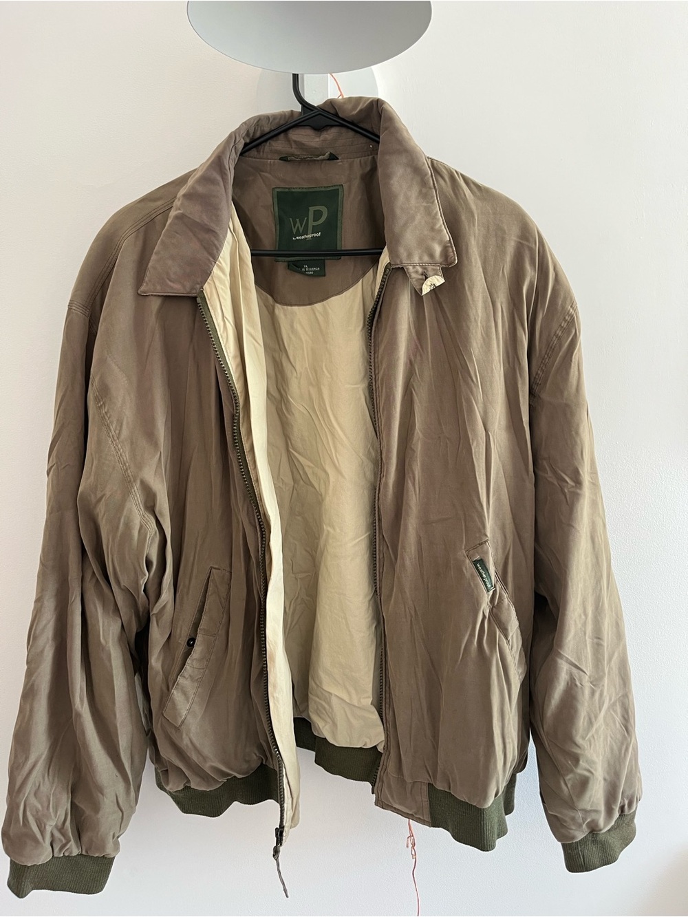 Weatherproof Brown Reversible-Look Bomber Jacket